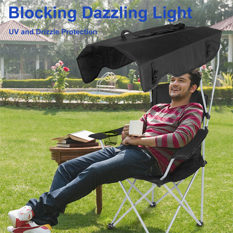 Portable folding best sale chair with umbrella